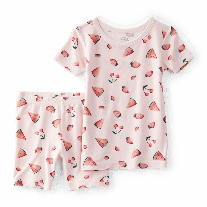 Toddler Girl 2-Piece Watermelon PurelySoft Pajamas